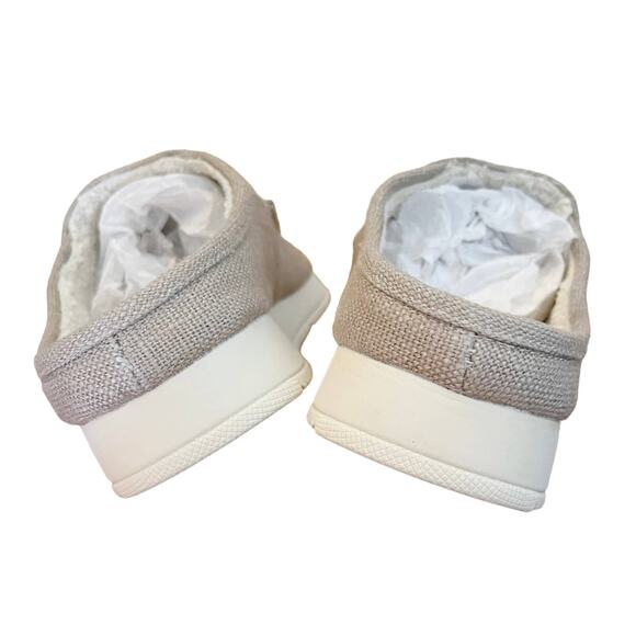 SPERRY Taupe Moc-Sider Mule Hemp Clogs Faux Fur Lining Men Slip On Comfort 8 NWT - Picture 12 of 15